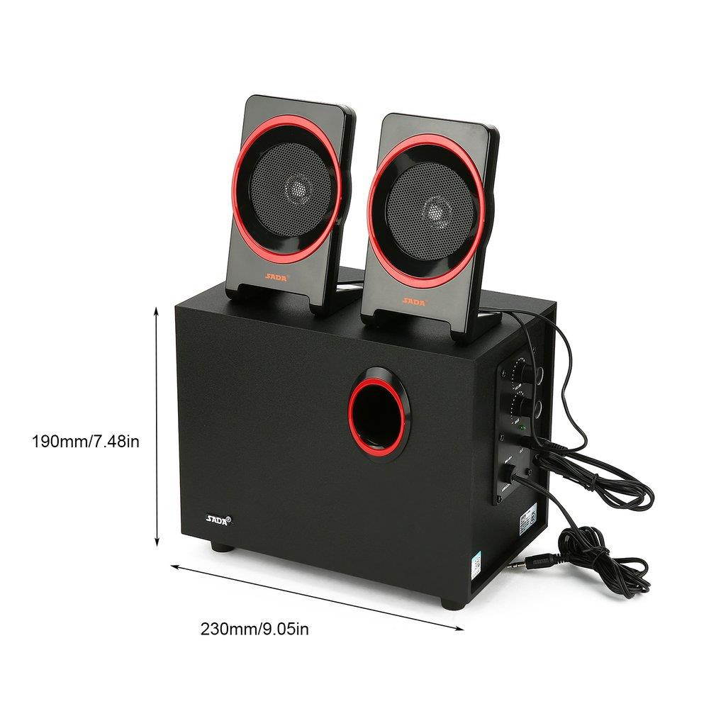 SADA SL-8018 Subwoofer Multimedia Portable Desktop Mini Satellite Speakers