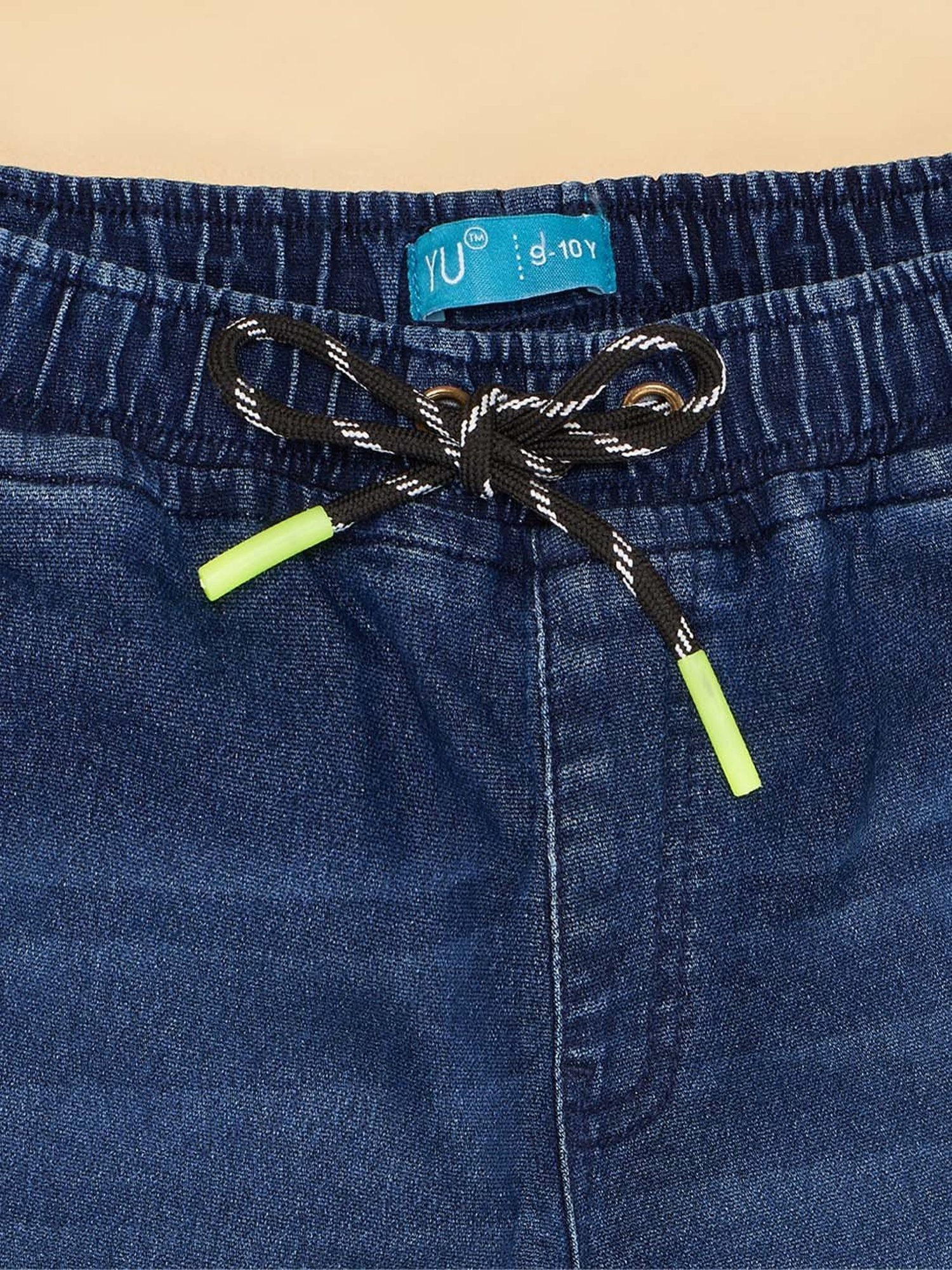 YU by Pantaloons Kids Blue Regular Fit Shorts