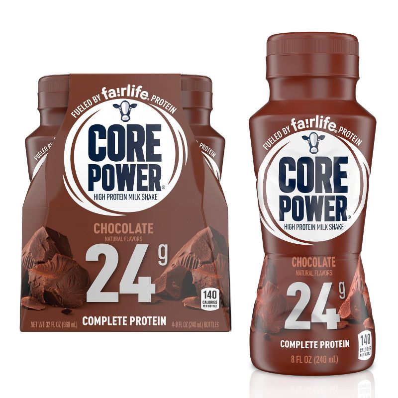 Core Power Chocolate Protein Shake - 4pk/8 fl oz Bottle
