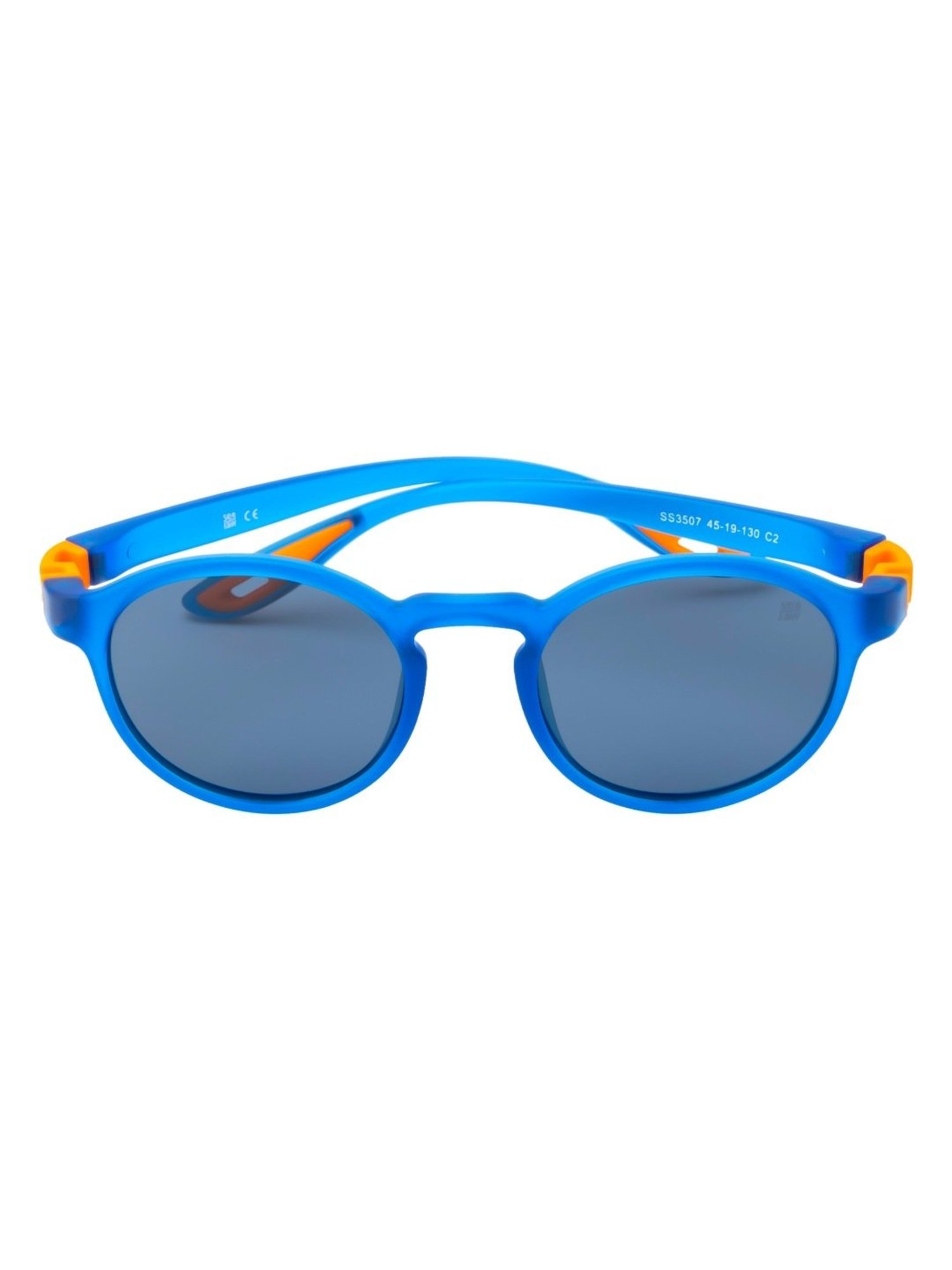 SeeSaw Black Round Unisex Sunglasses