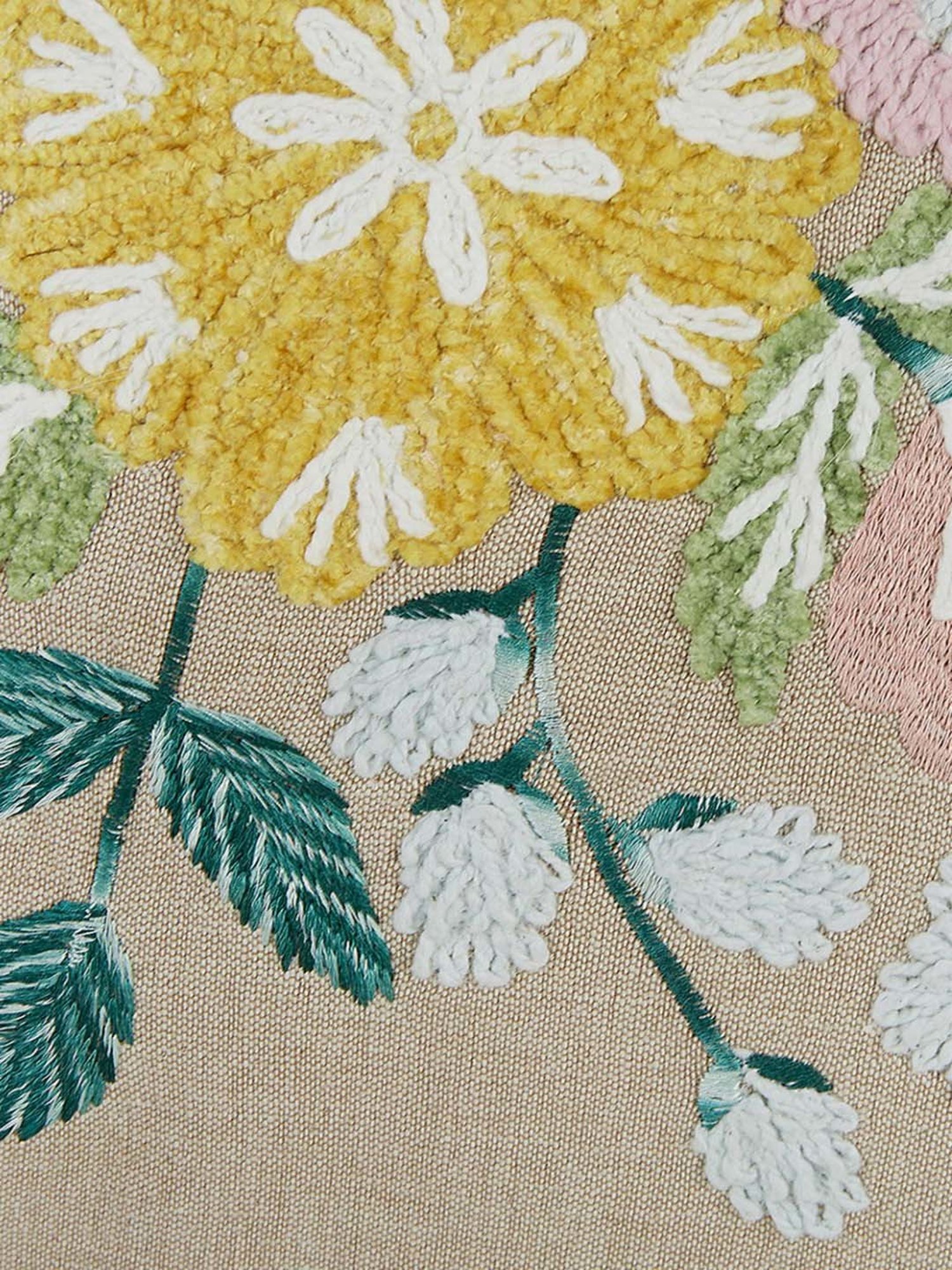 Living Scapes by Pantaloons Beige Cotton Cushion Cover