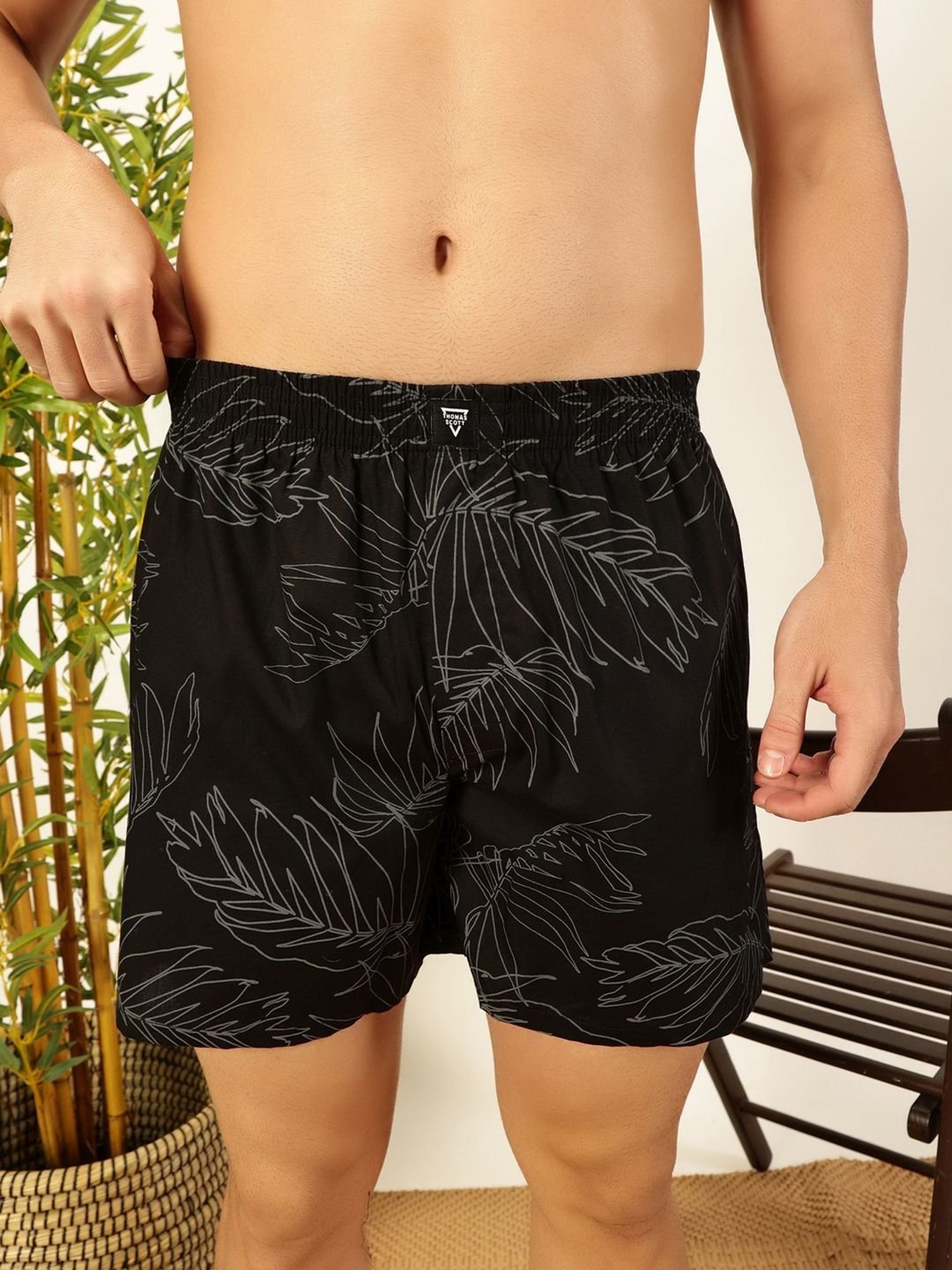 Thomas Scott Multicolored Regular Fit Printed Boxers - Pack Of 2