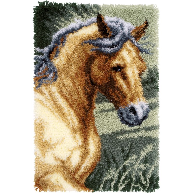 Vervaco Latch Hook Rug Kit 18"X28"-Horse