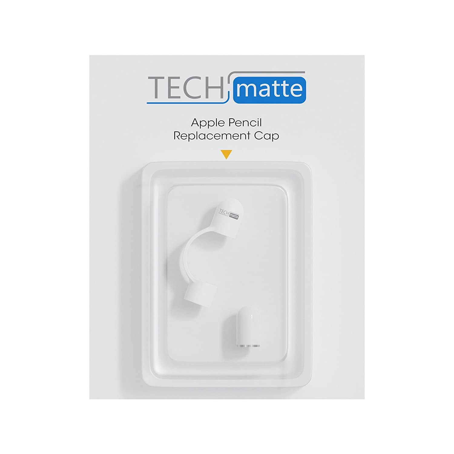TechMatte Magnetic Replacement Cap for Apple Pencil (with Cap Holder) (Updated Version)