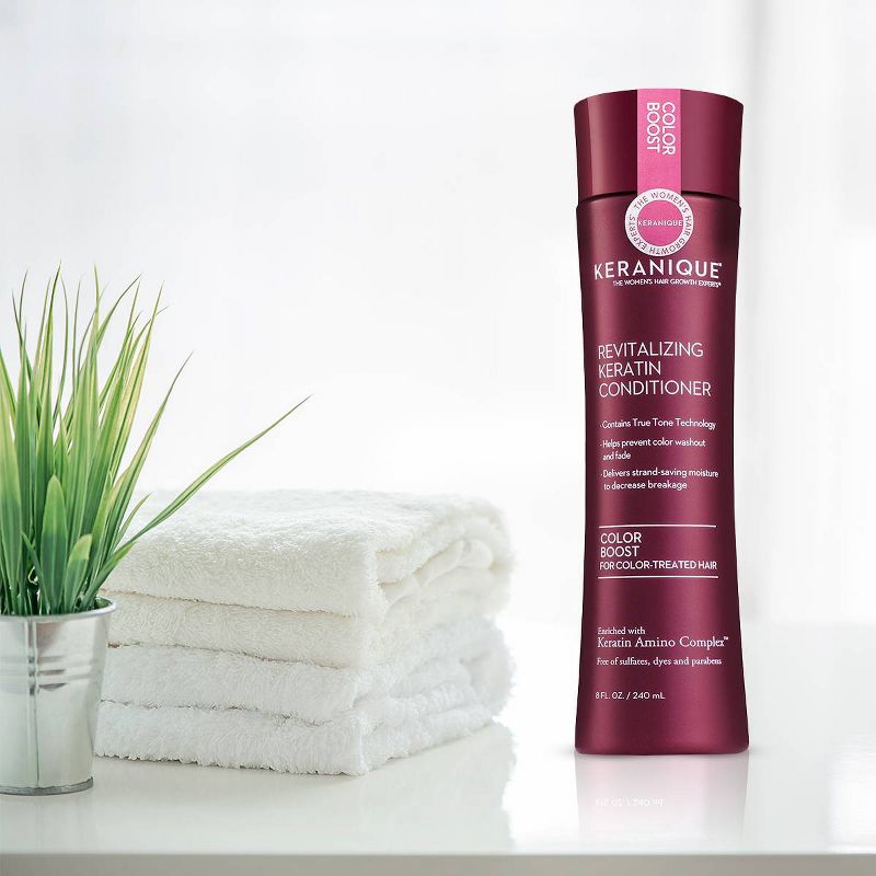 Keranique Color Boost Revitalizing Keratin Conditioner for Color-Treated Hair - 8 fl oz