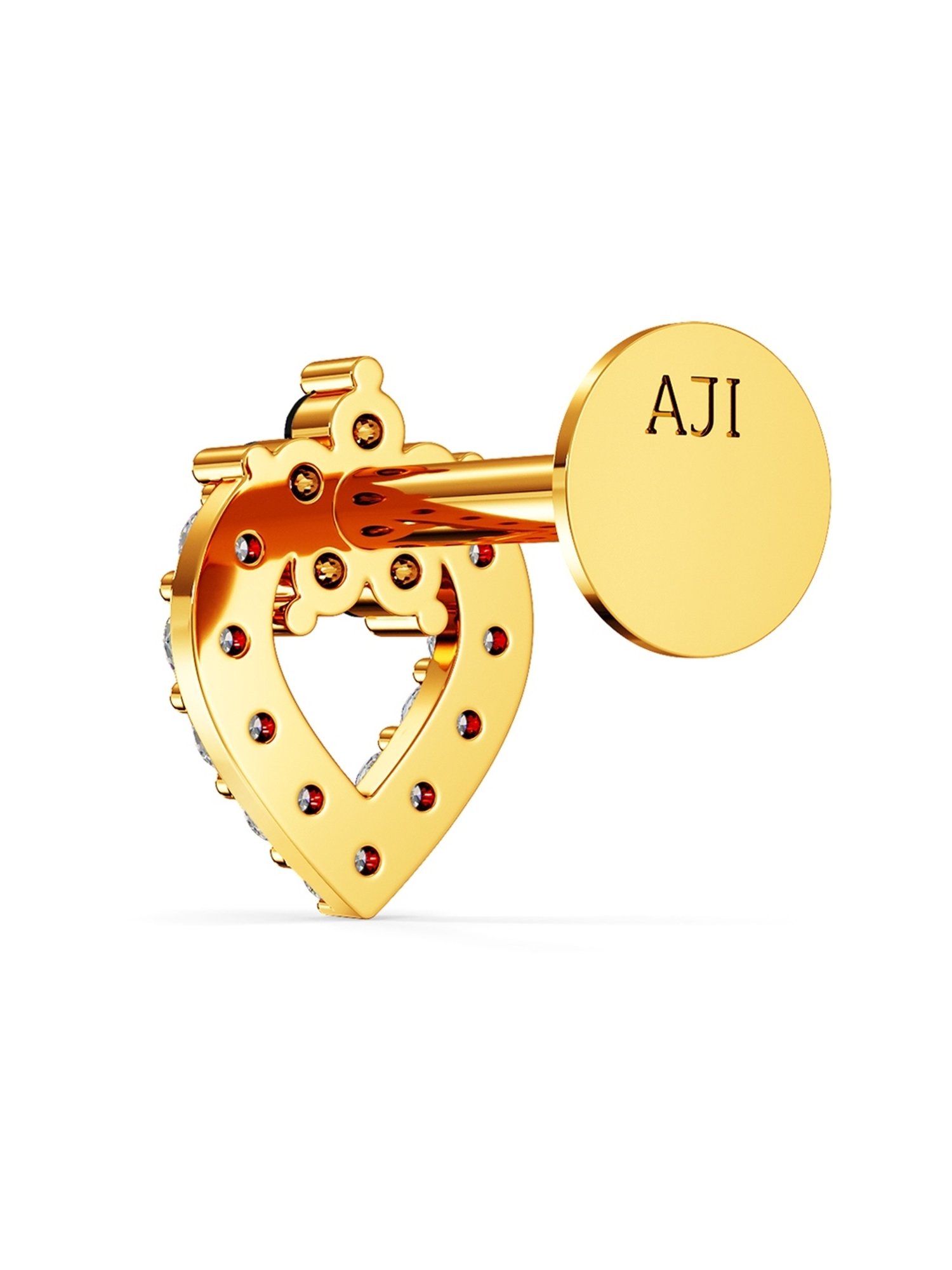 Joyalukkas 22k Compact Floral Gold Nosepin for Women