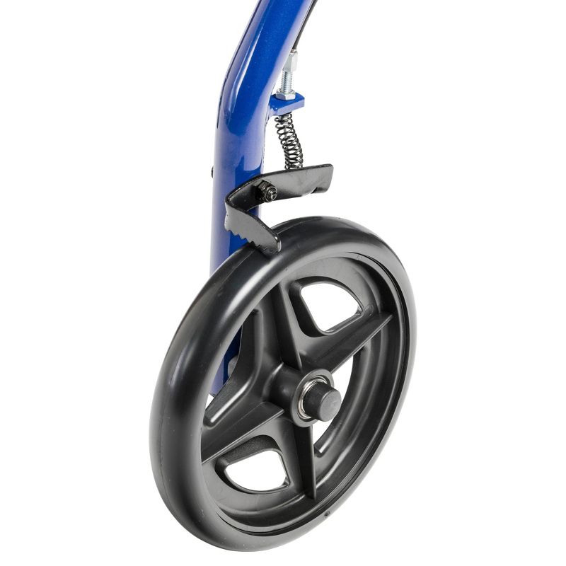 Drive Medical Aluminum Rollator with Fold Up and Removable Back Support and Padded Seat, Blue