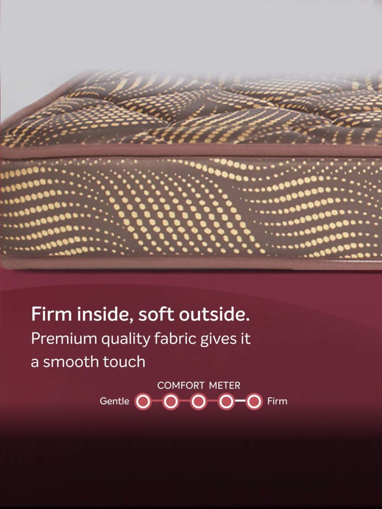 Sleepwell Champ Brown Pu Foam Single Medium Firm Mattress