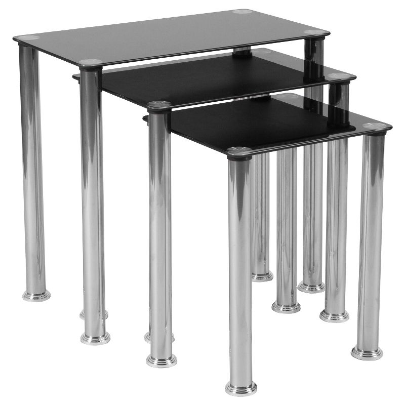 Riverside Nesting Table Black - Riverstone Furniture