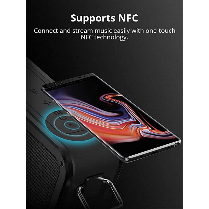 Portable Bluetooth Speakers  Force 40W IPX7 Waterproof Bluetooth 50 Wireless Speakers with TriBass Effects TWS 15Hour Playtime DualDriver with Builtin Mic NFC