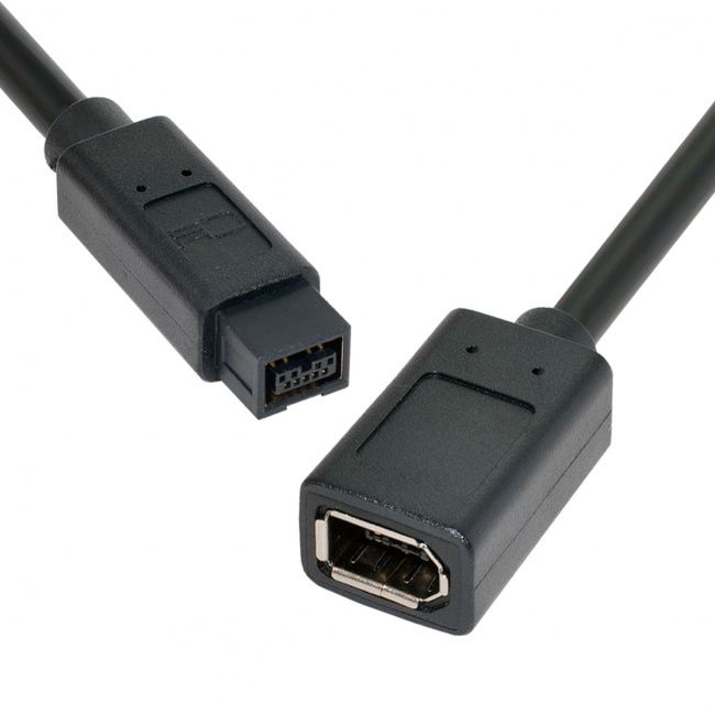 Micro Connectors, Inc. 6 feet Firewire Cable 1394B 9 Pin to 6 Pin (E07-238)