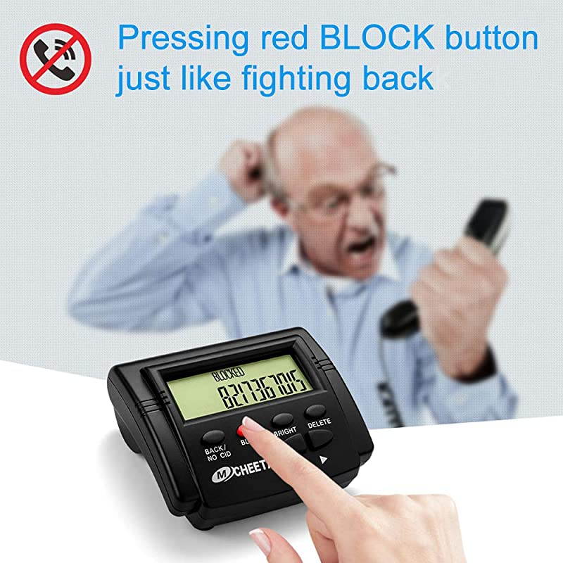 Call Blocker for Landline Phones  V4000 Premium Phones with Call Blocking One Touch Number Block Device Block Unwanted Robocalls and Nuisance Calls