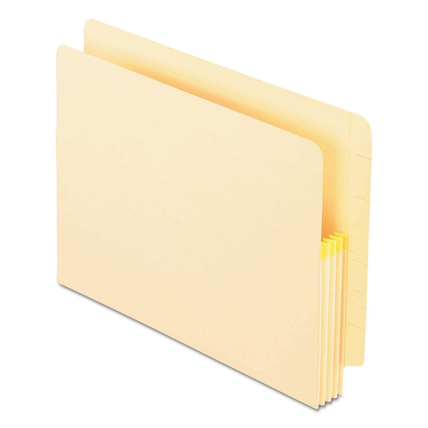 Pendaflex 12812 Manila Drop Front Shelf File Pockets, Straight Cut, Letter, Manila (Box of 25)