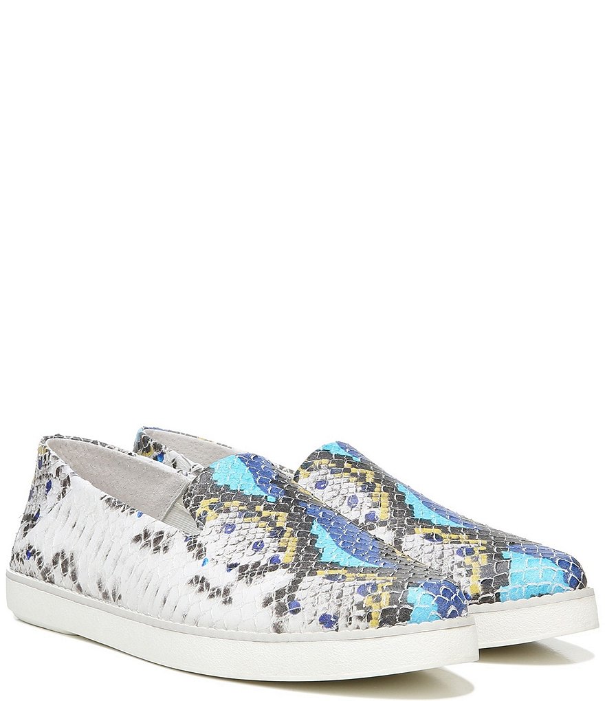 Franco Sarto Iconic2 Snake Print Leather Slip-On Platform Sneakers