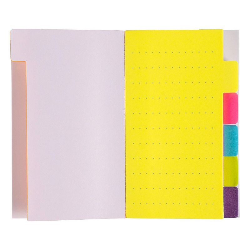 Sustainable Greetings 6-Pack 60 Sheets Sticky Notepad Note Tabs with Lined Paper & 6 Index Tabs, 3 x 5 in