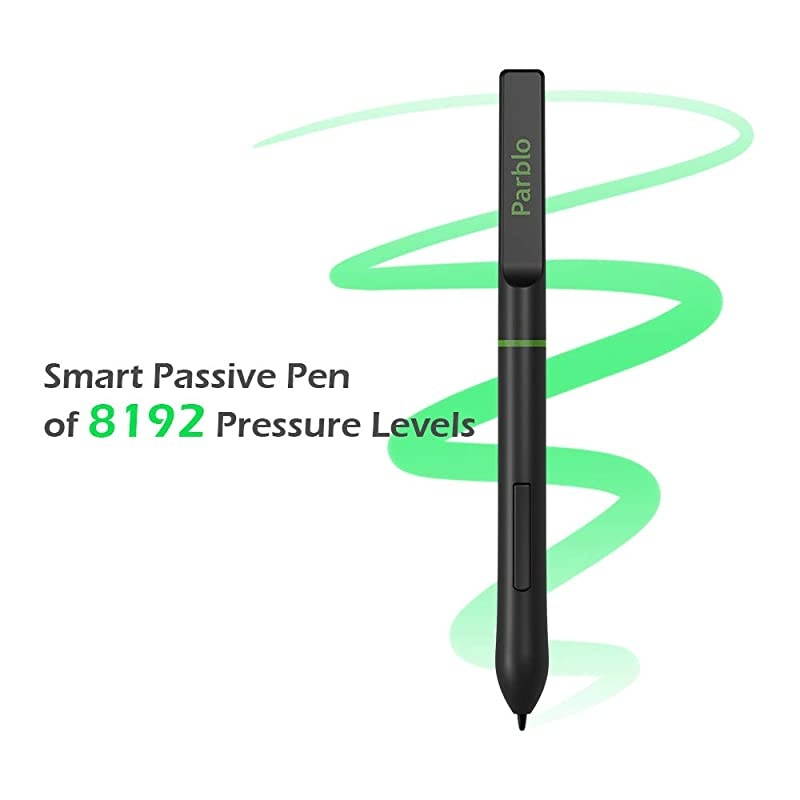 8192 Levels BatteryFree Stylus Pen Wireless Digital Pen Stylus for  A610s  A640 Graphics Drawing Tablet