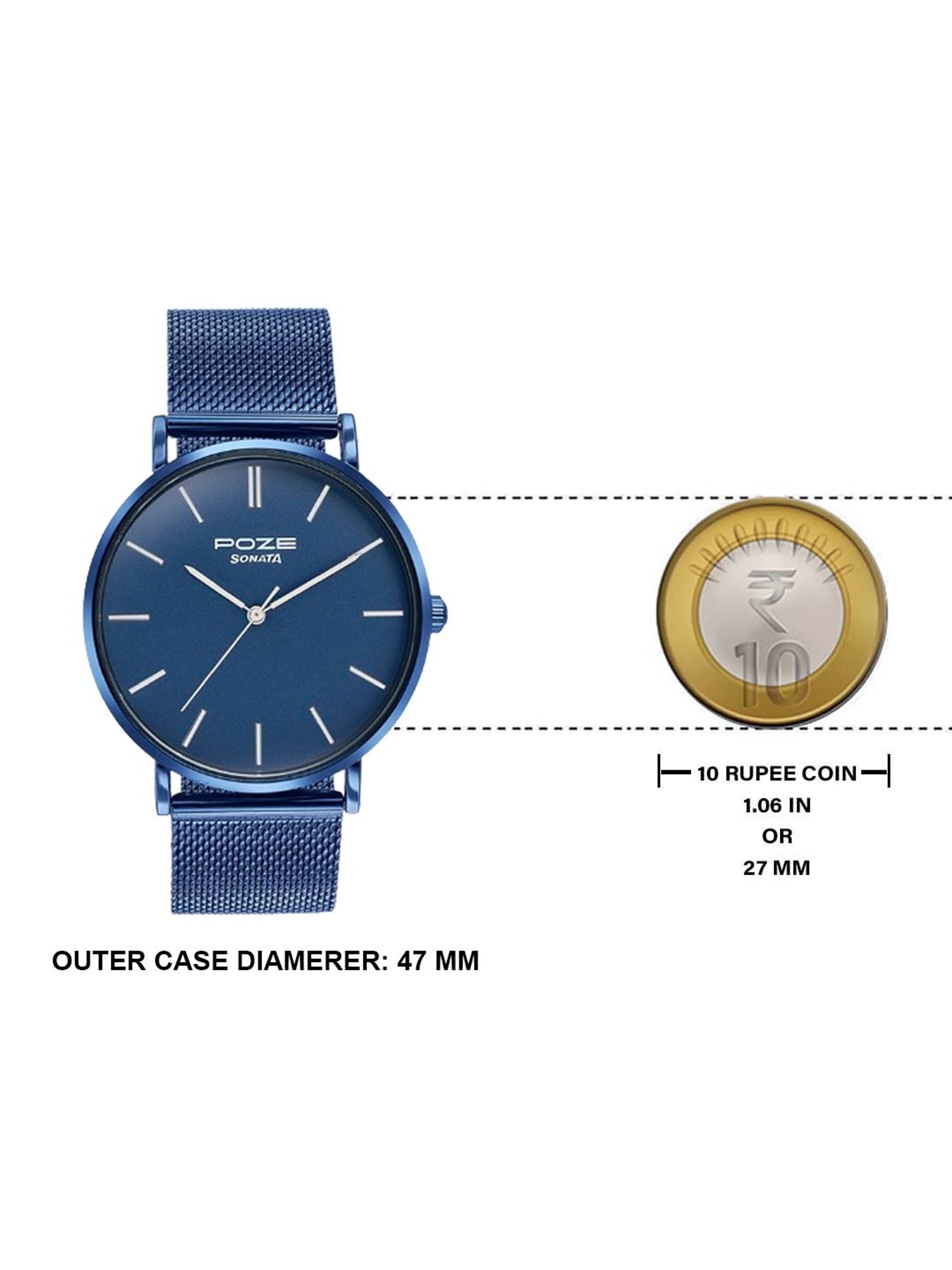 Sonata Poze SP70034QM02W Sonata Poze 3.0 Analog Watch For Men