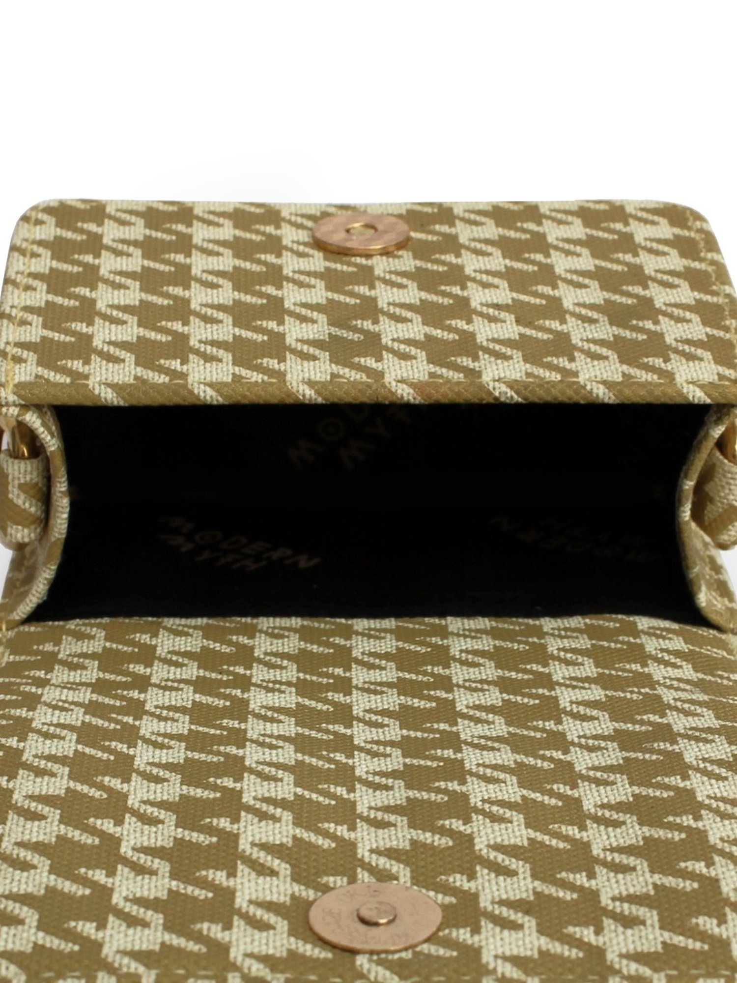 Modern Myth Nano Light Olive Printed Small Mini Box Bag