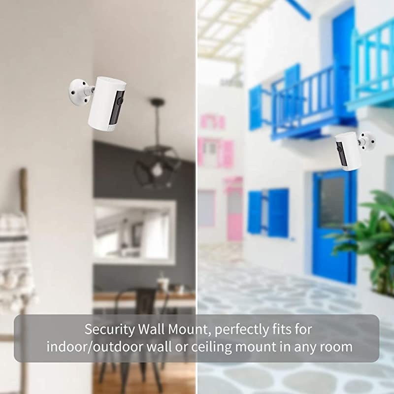 Pack Adjustable Mounting Bracket for Ring Stick Up Cam WiredRing Stick Up Cam Battery amp Indoor Cam HD Security Camera Security Camera AccessoriesWhite