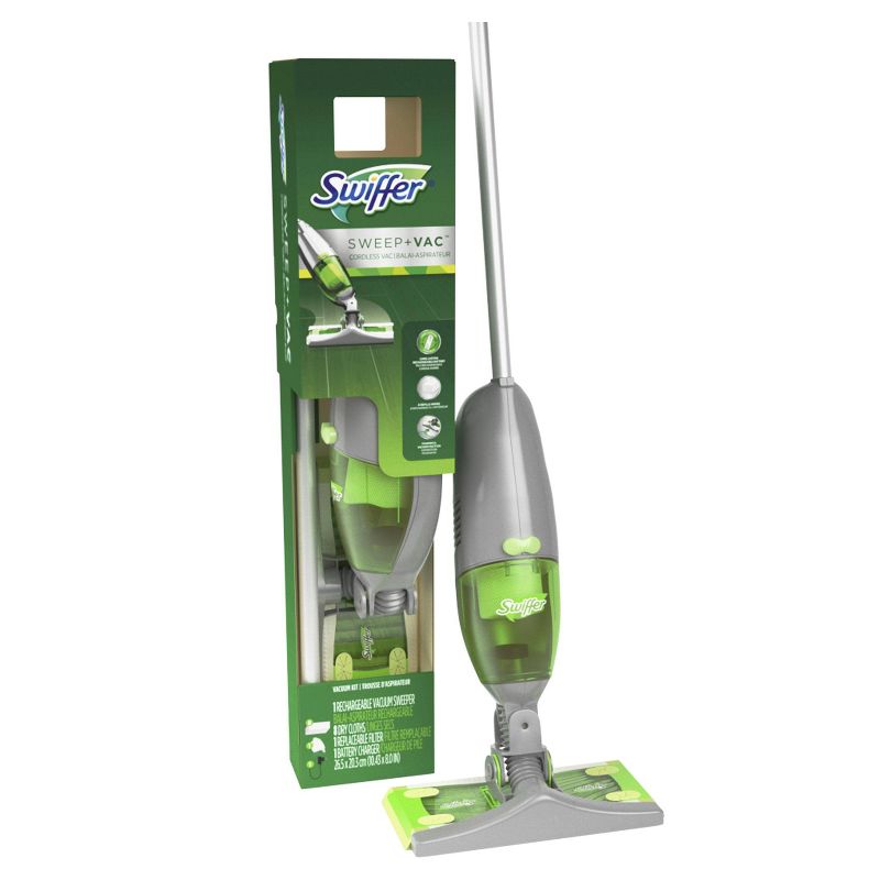 Swiffer Sweep + VAC Cordless Vacuum Kit with Lithium Ion Battery