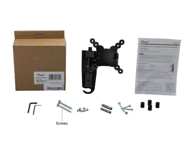 Rosewill RMS-MS2740 - 13" - 24" LCD LED TV Tilt & Swivel Wall Mount - Max. Load 40 lbs., Television, VESA Up to 100x100mm, Black, Compatible with Samsung, Vizio, Sony, Panasonic, LG and Toshiba TV