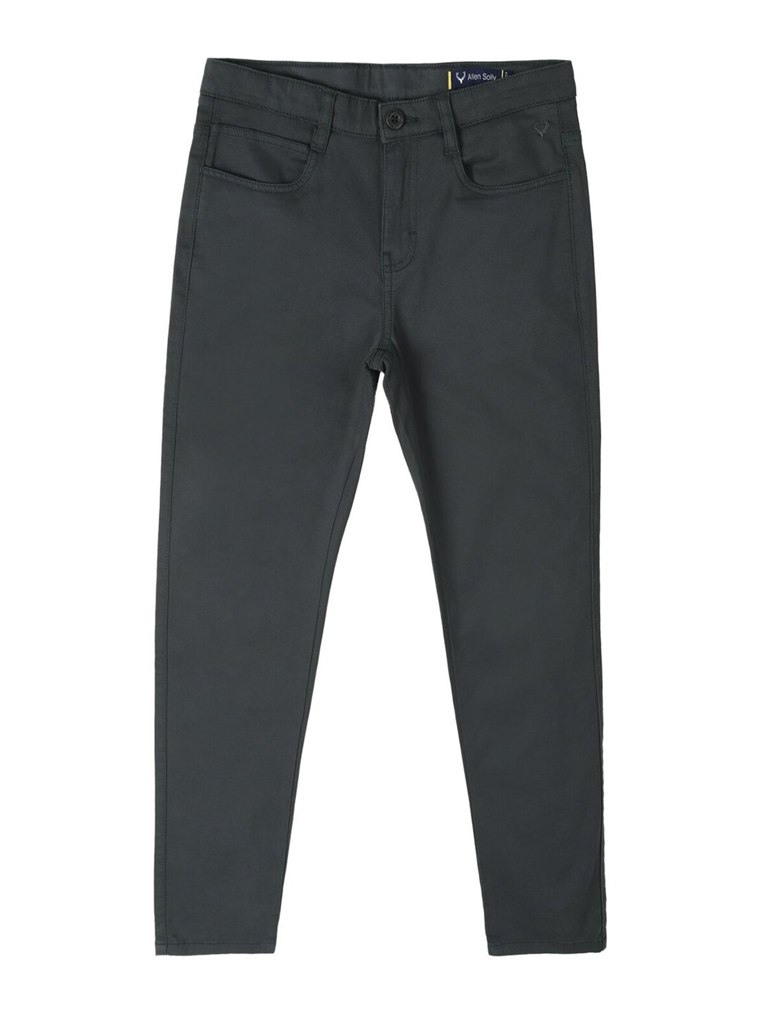 Allen Solly Junior Black Solid Trousers