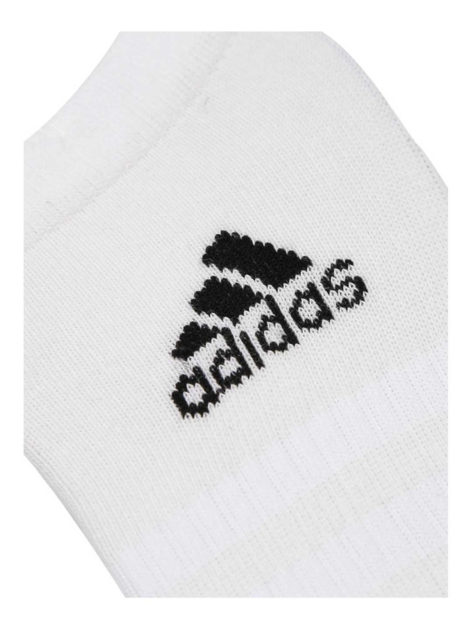 Adidas White Ankle Length Printed Socks (Pack of 3)