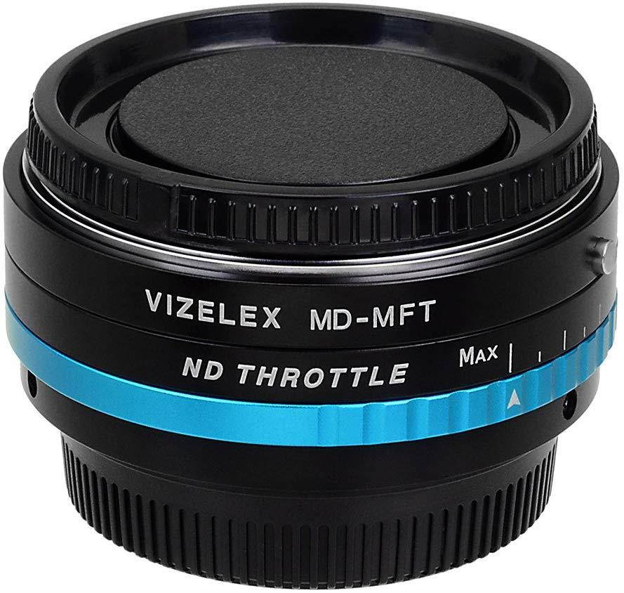Vizelex ND Throttle Lens Adapter Compatible with Minolta MD Lenses to Micro Four Thirds Mount Cameras