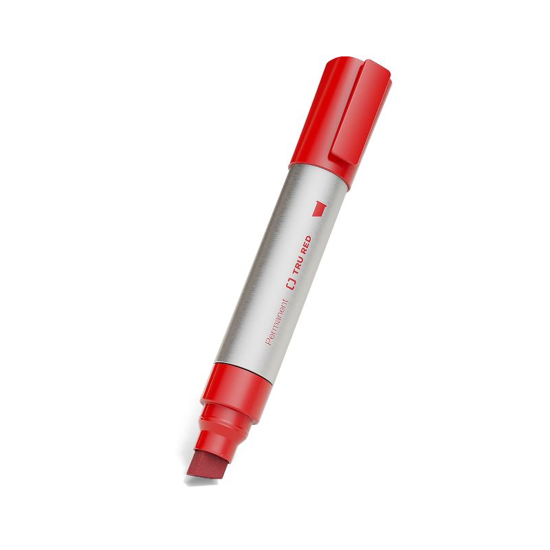 TRU RED XL Tank Permanent Markers, Chisel Tip, Assorted TR56935