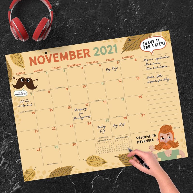 2021-22 Academic Desktop Calendar Monthly Theme Monthly - The Time Factory