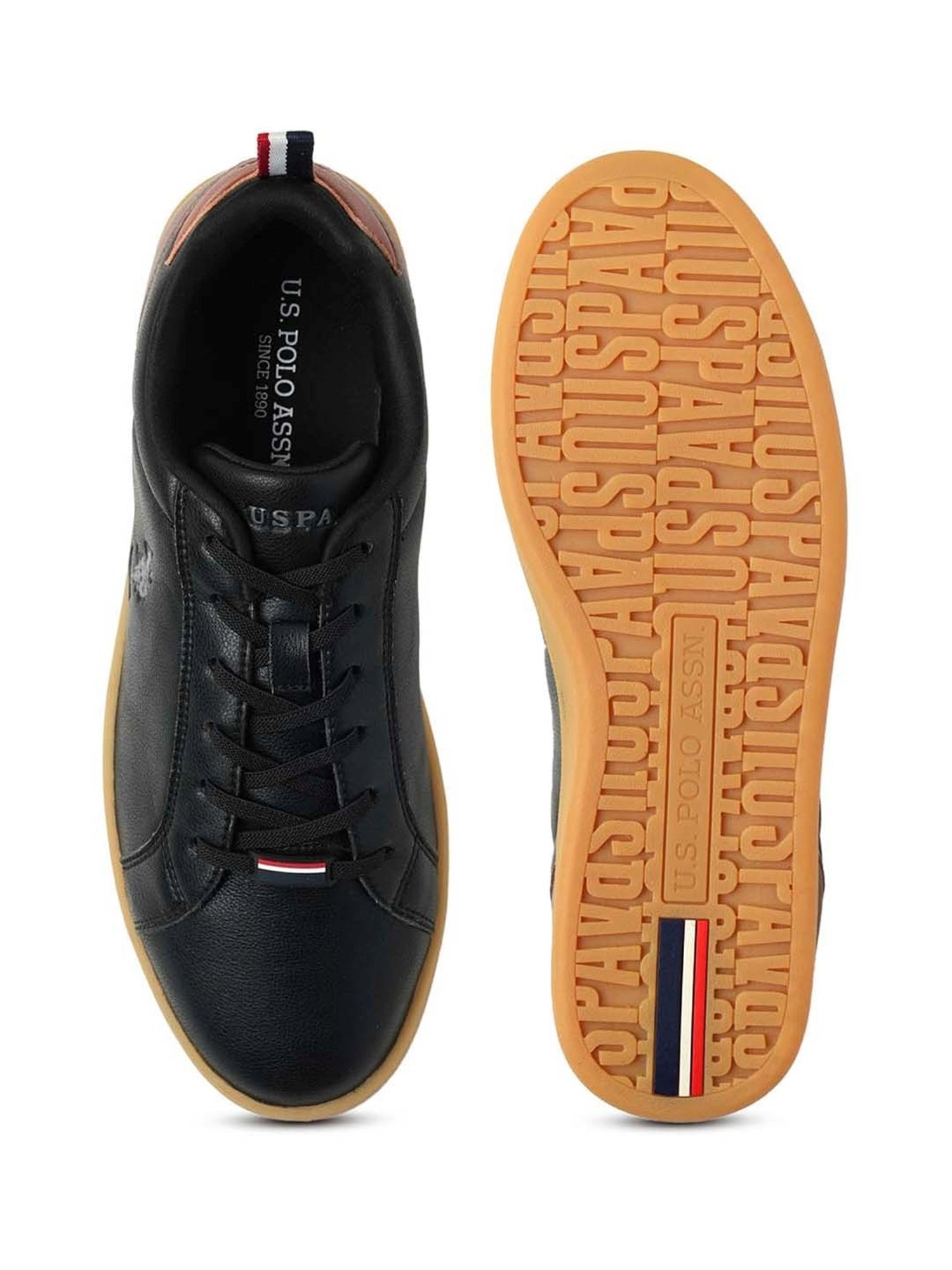 U.S. Polo Assn. Men's STEFAN Black Casual Sneakers