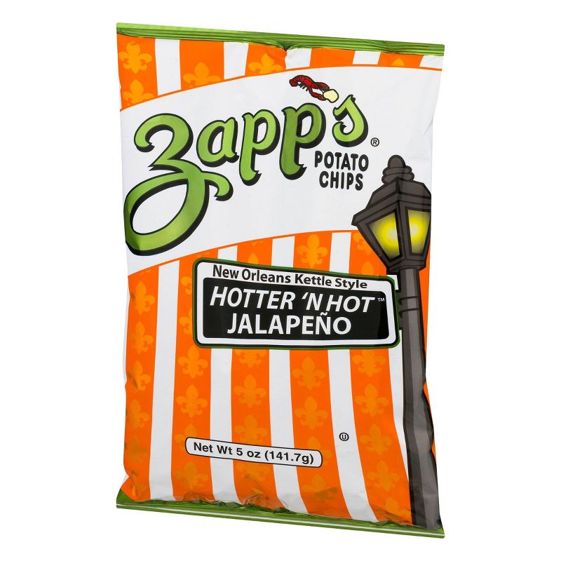 Zapp's New Orleans Kettle Style Hotter 'N Hot Jalapeno Potato Chips - 5oz