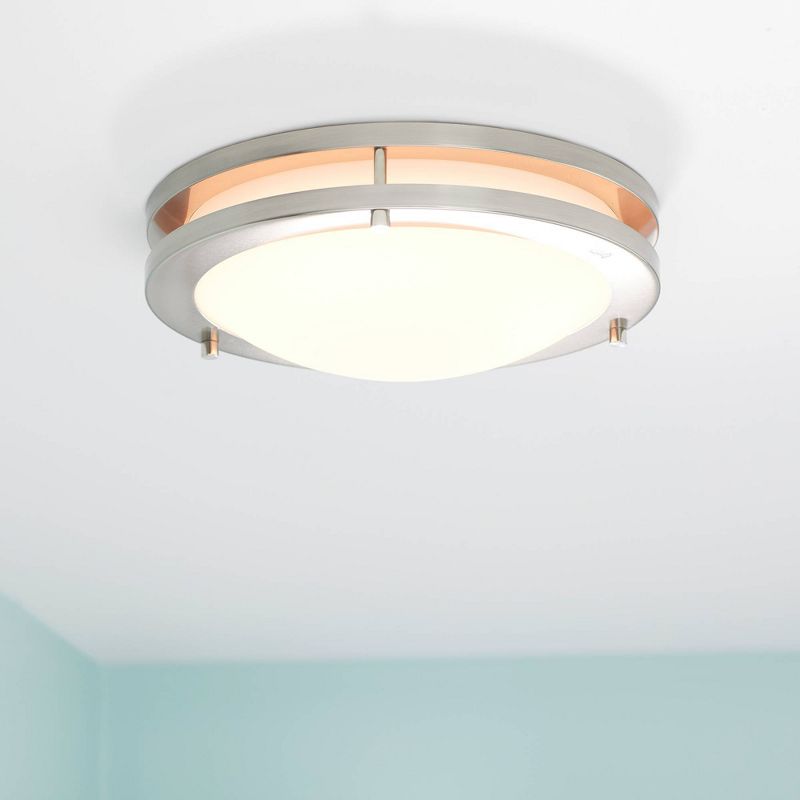 13" LED Circadian Wellness Flush Mount Ceiling Light White - Brilli