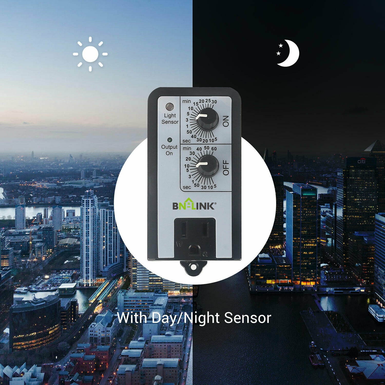 Short Period Repeat Cycle Timer 24 Hours ON OFF Controls Plug In Delay