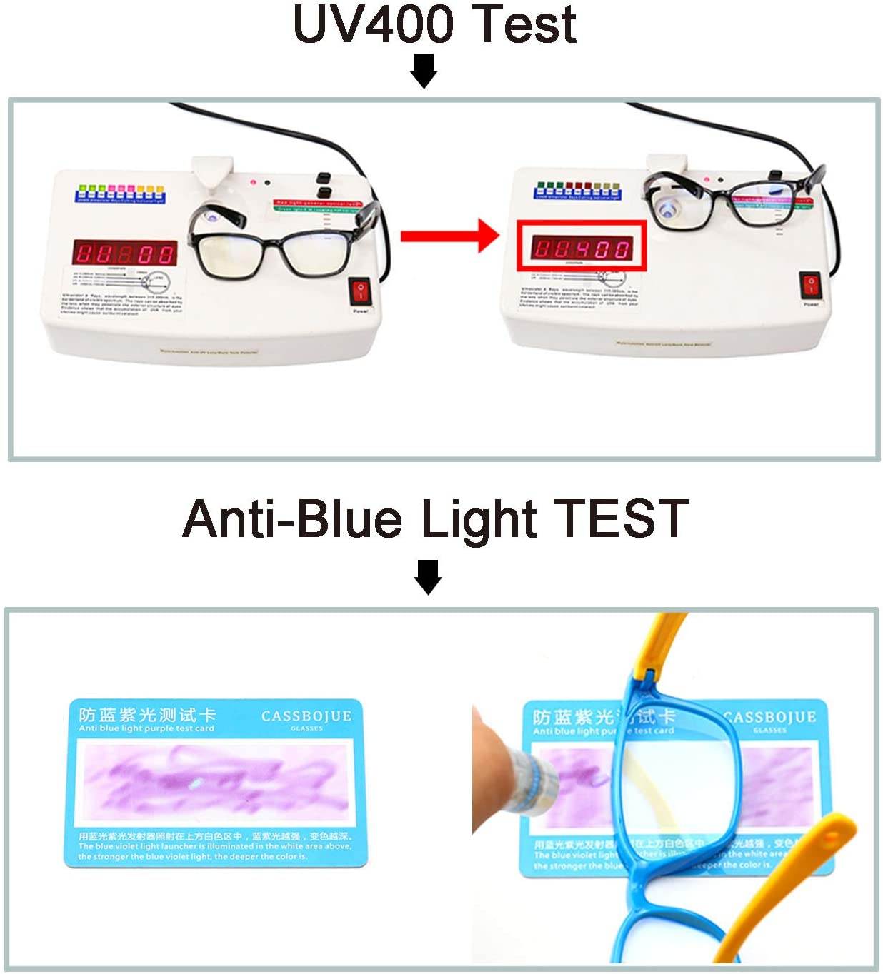 Anti Blue Light Glasses for Kids Computer Glasses,UV Protection Anti Glare Eyeglasses Computer Glasses Video Gaming Glasses for Children(Black-Red)