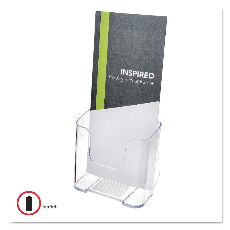 Deflecto DocuHolder for Countertop or Wall Mount Use 4 1/4w x 3 1/4d x 7 3/4h Clear 77501