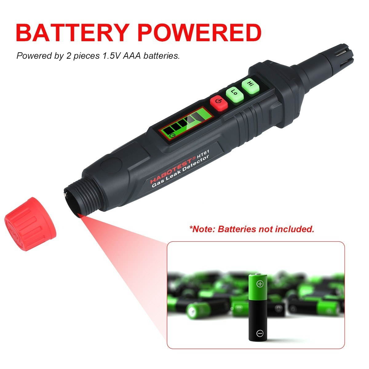 Detector with Audible and Visual Alarm for All Types of Flammable Gases Propane Methane Natural Gas