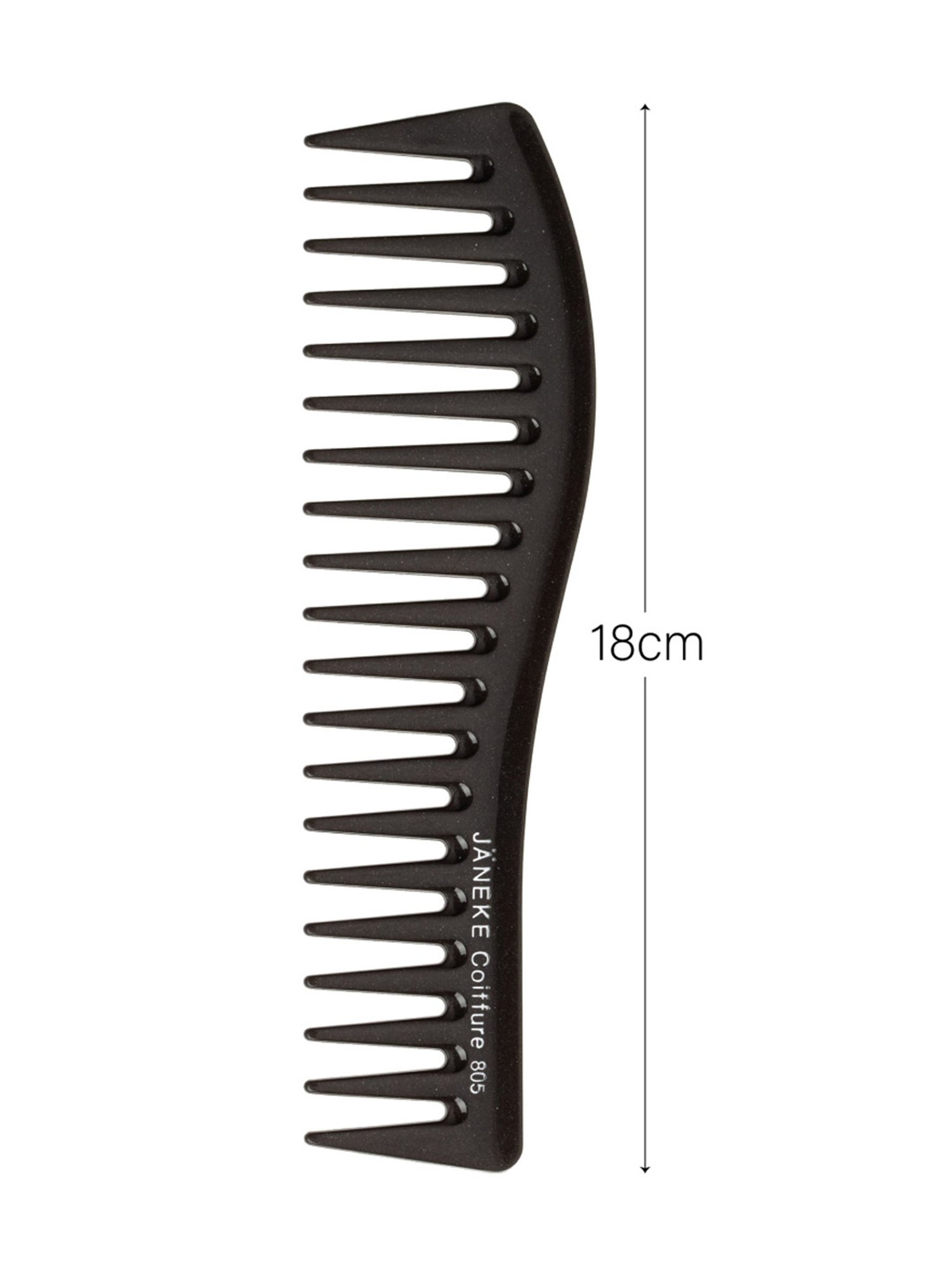Janeke 1830 Professional Titanium Gel Apply Curve Comb - 18 cm