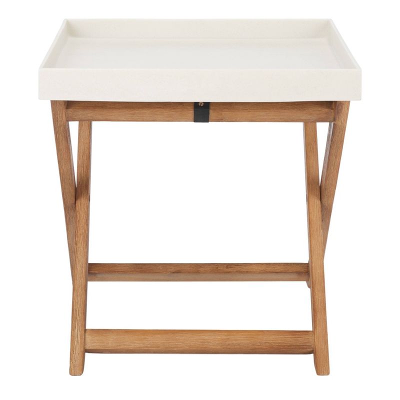 Brencia Side Table - Natural/Beige - Safavieh