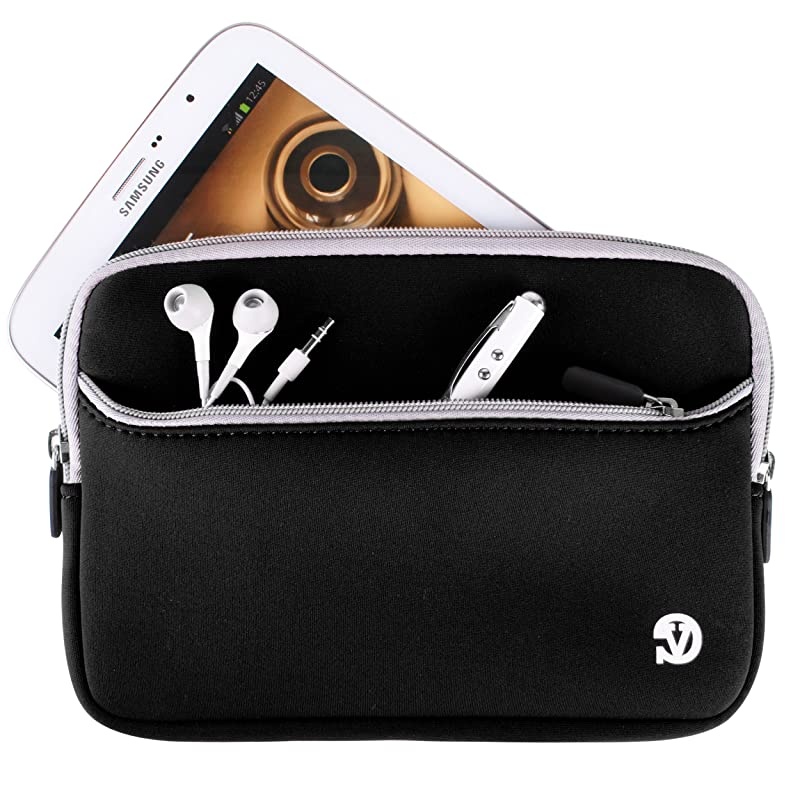 Black Gray 7inch Neoprene Tablet Sleeve Case for Kobo Nia Clara Aura Aura H2O Edition 2