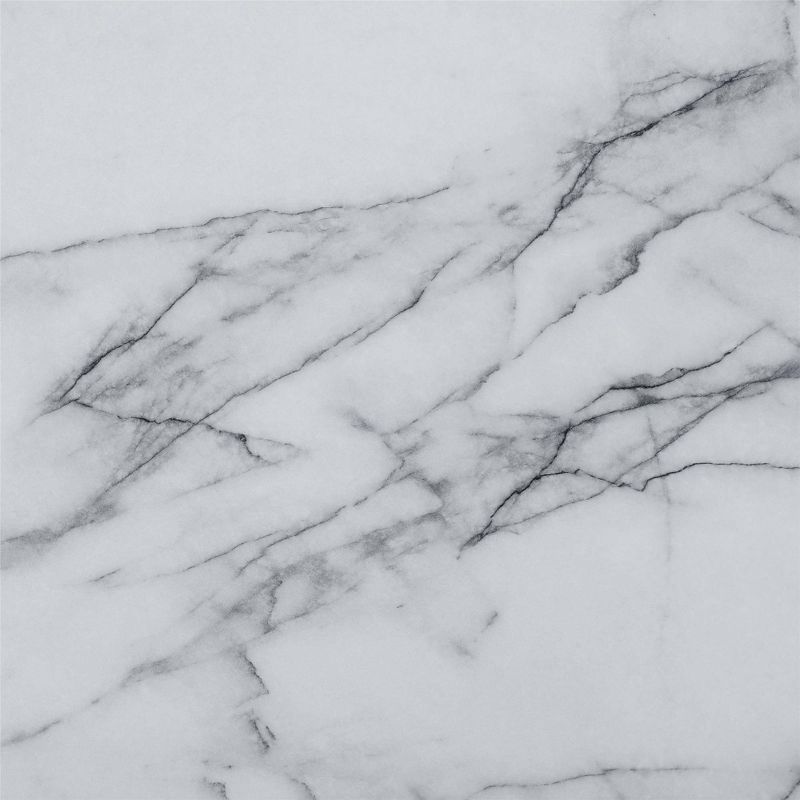 60" Greta Faux Marble Top Dining Table White - CosmoLiving by Cosmopolitan