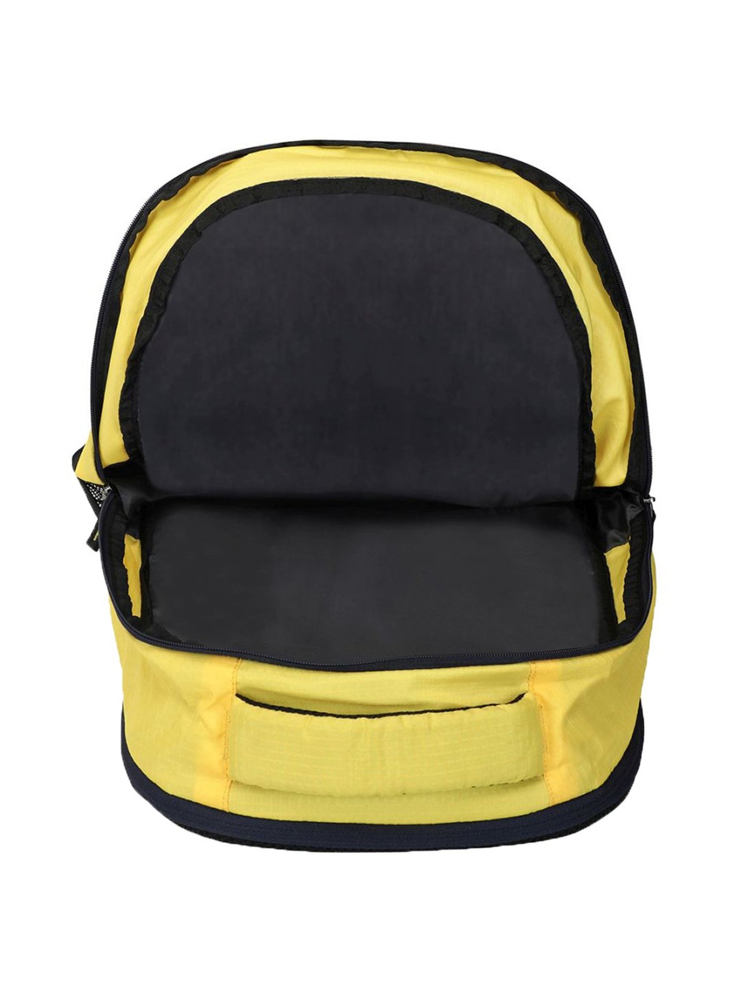 United Colors of Benetton Provence 21 Ltrs Navy & Yellow Medium Backpack