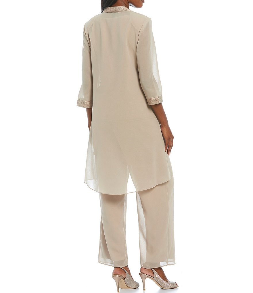 Alex Evenings Stretch Velvet Long Sleeve Ruched Beaded Accent Collar Boat Neck Blouse