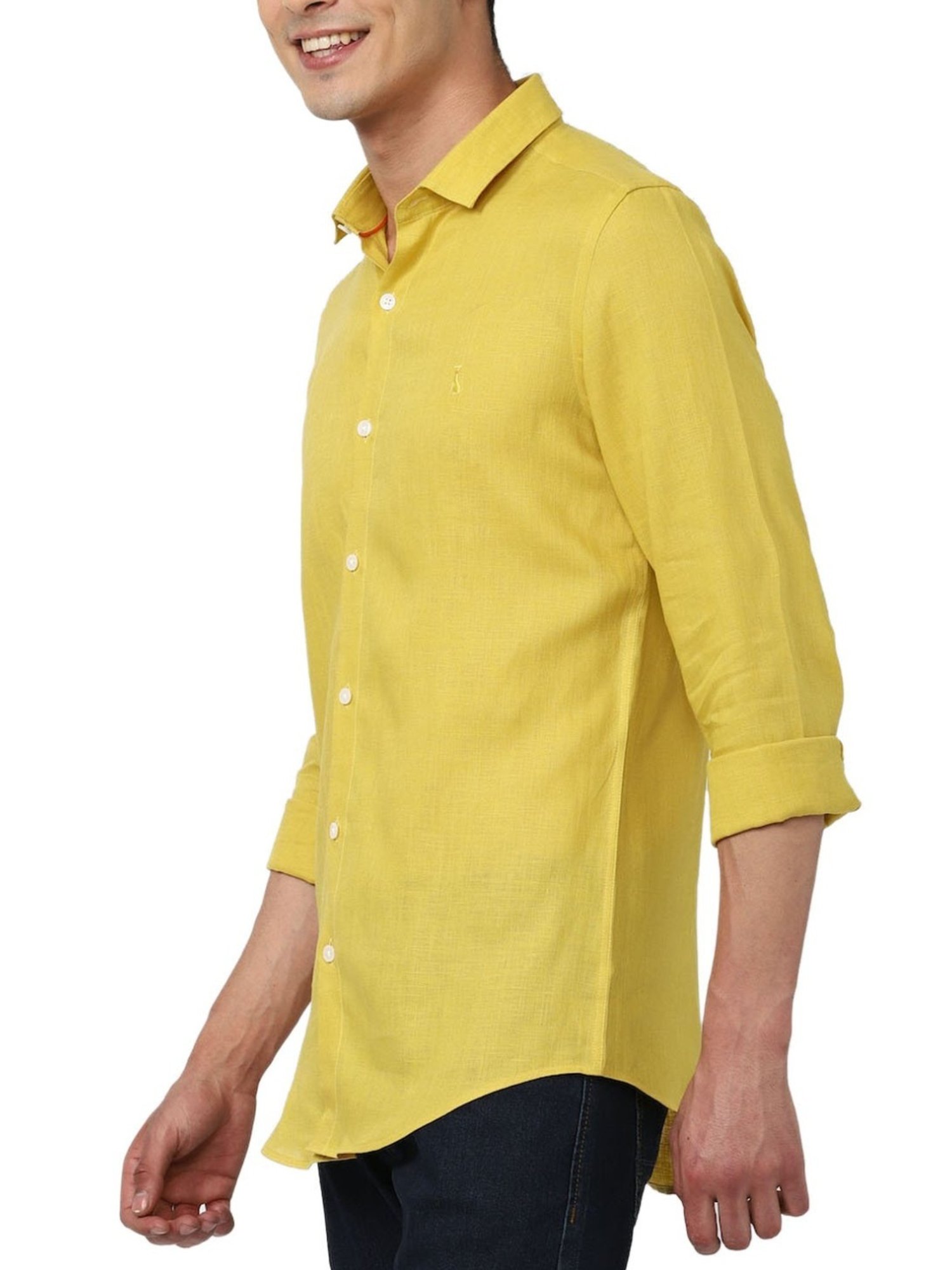 Simon Carter London Yellow Slim Fit Shirt
