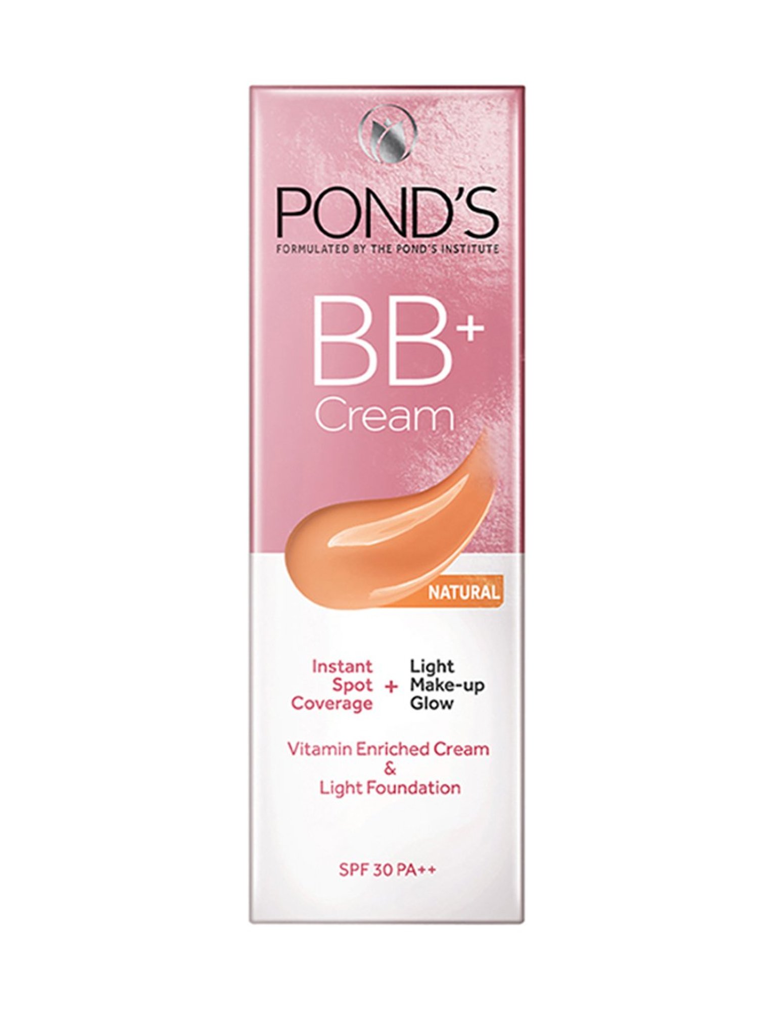 POND'S BB+ Cream Instant Spot Coverage + Light Make-Up Glow SPF 30 Natural - 9 gm