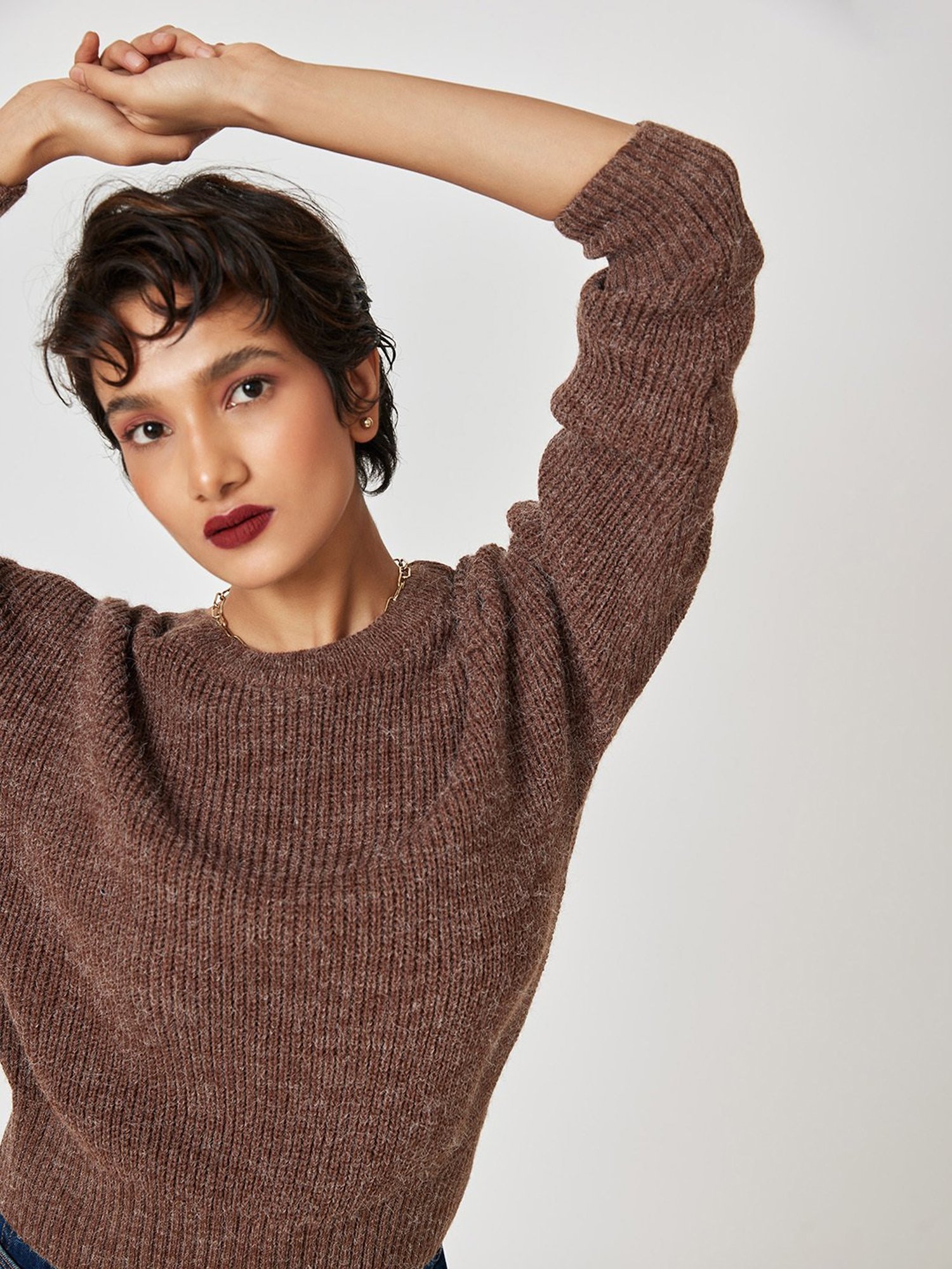 The Label Life Brown Sweater