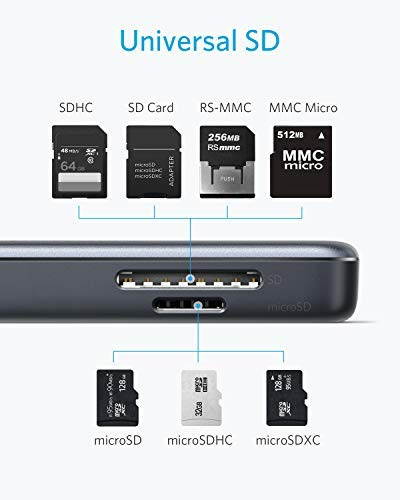 YXwin USB C Hub, 5-in-1 USB C Adapter, with 4K USB C to HDMI, SD/TF Card Reader, 2 USB 3.0 Ports, for MacBook Pro 2016/2017/2018, Chromebook, Xps, and More
