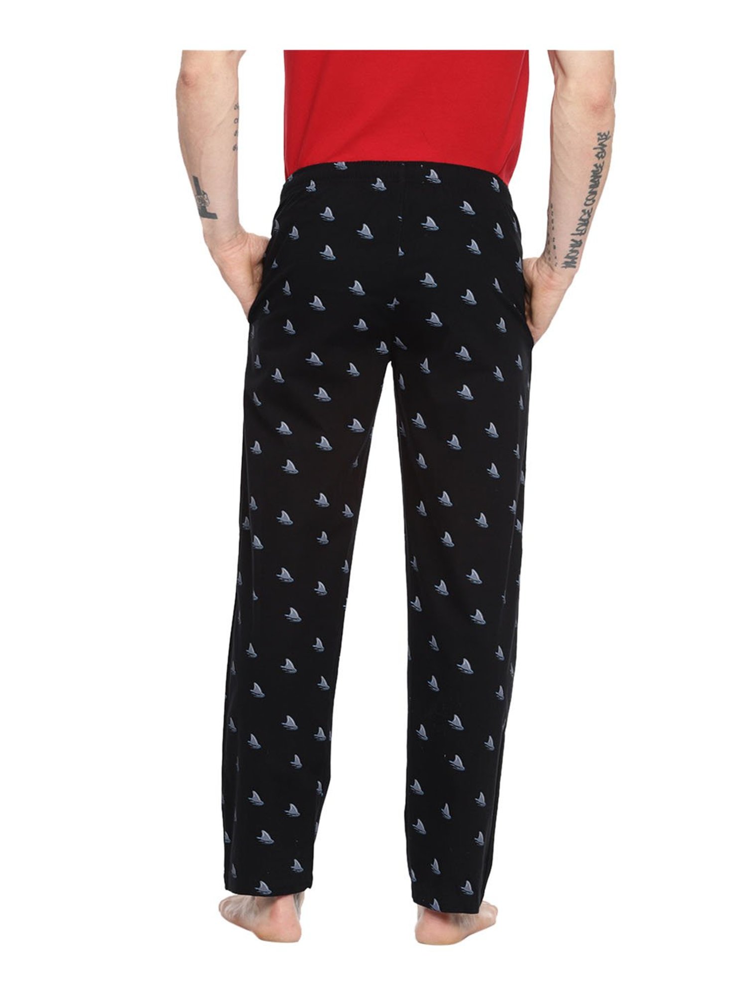 Fruit of the Loom Black Mid Rise Pyjama Pants