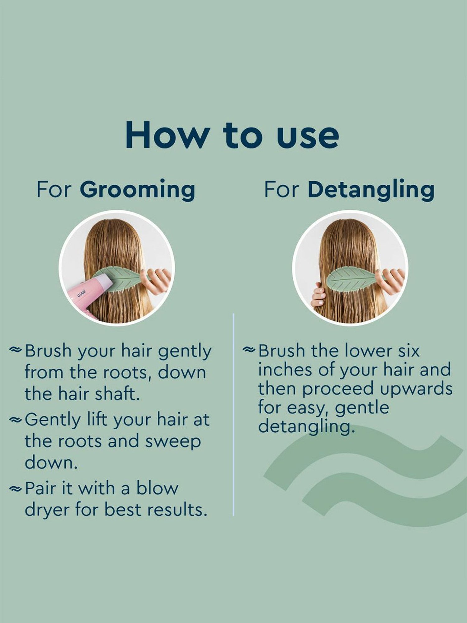 GUBB Oval Hair Brush Scottish Range