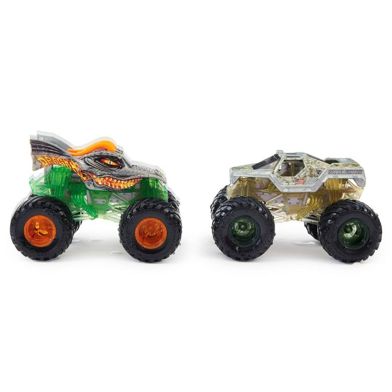 Monster Jam  Dragon vs Soldier Fortune 1:64 Scale - 2pk